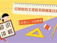 分类的含义及按不同标准分类