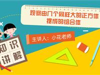 观察由几个同样大的正方体摆成的组合体