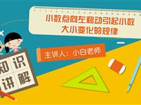 小数点向左移动引起小数大小变化的规律