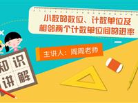 小数的数位、计数单位及相邻两个计数单位间的进率