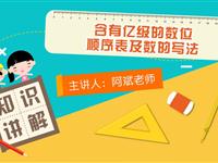 含有亿级的数位顺序表及数的写法