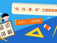 “点、线、面、体”之间的联系