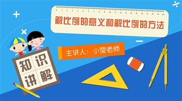 解比例的意义和解比例的方法