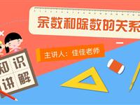 余数和除数的关系