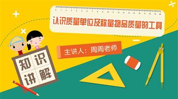 认识质量单位及称量物品质量的工具