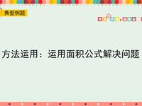 综合运用：运用面积公式解决问题
